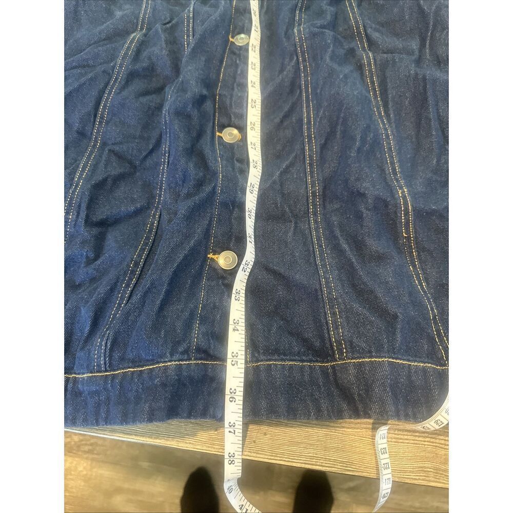 Women's Collared Denim Mini Dress - Future Collective. Blue Size 22. NWT. U - Picture 10 of 10